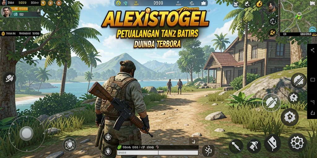 Tangkapan layar ALEXISTOGEL menampilkan keindahan dunia terbuka yang luas.