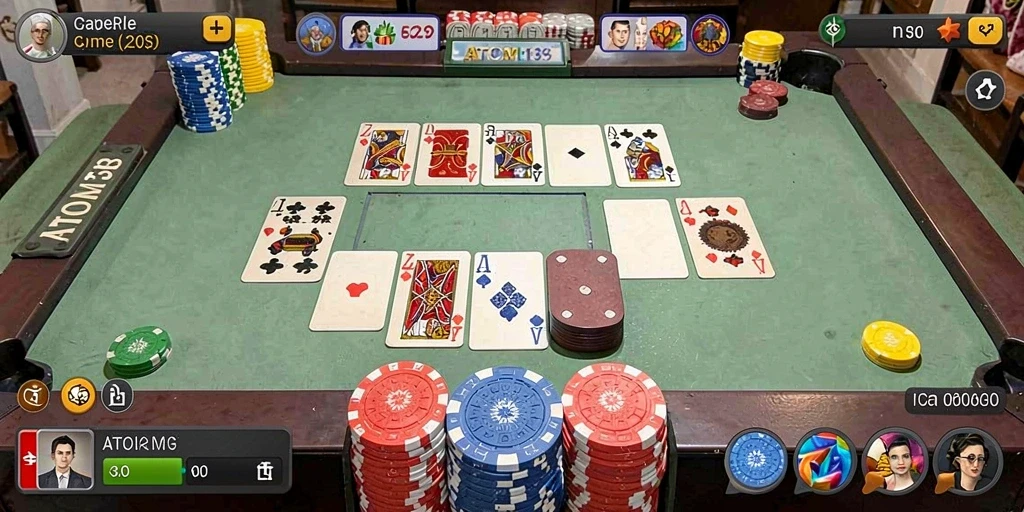 Screenshot gameplay Gaple yang seru dan kompetitif.