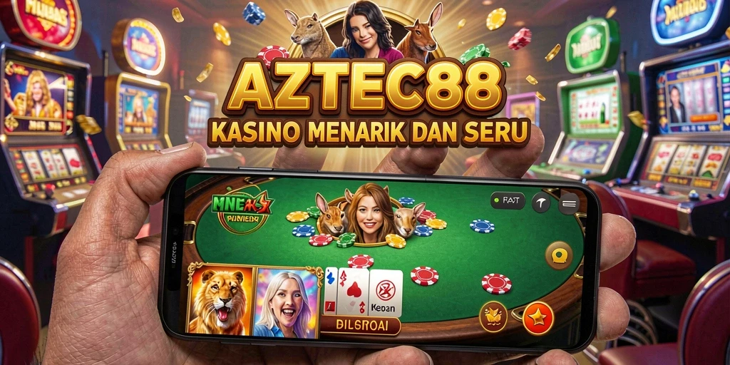 Tampilan gameplay kasino yang mengasyikkan di AZTEC88.