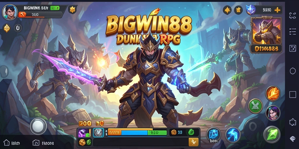 Screenshot utama BIGWIN88 menampilkan aksi mendebarkan dalam gameplay RPG.