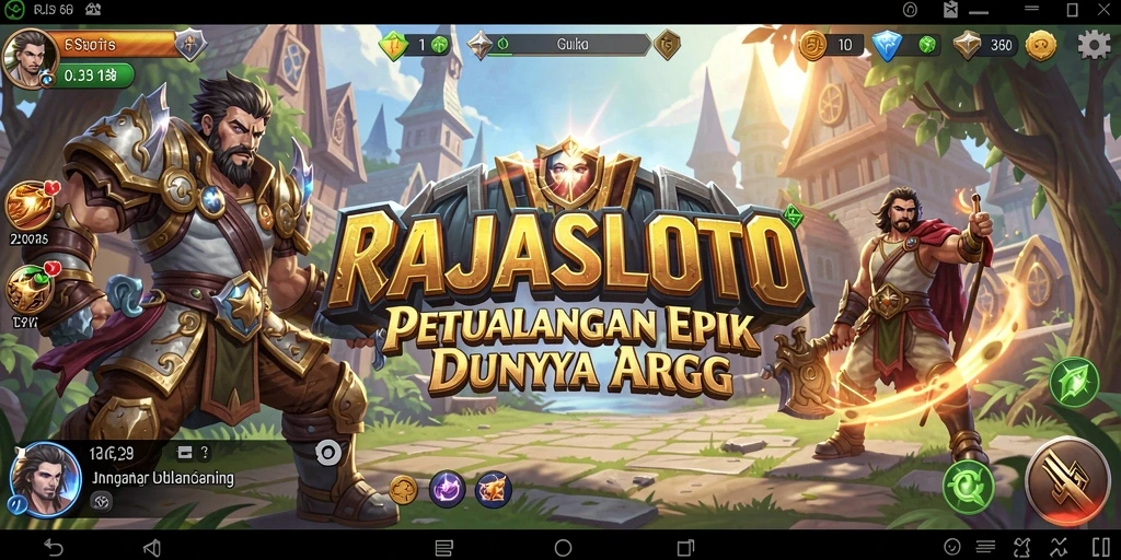 Tampilan gameplay menarik dari RAJASLOTO dalam aksi ARPG yang mendebarkan.