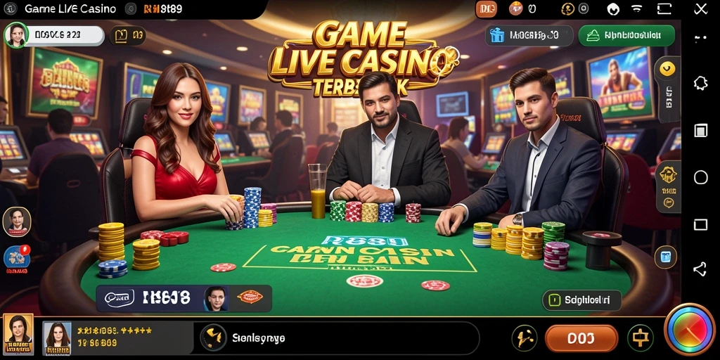 Tampilan gameplay RI889 yang memukau dengan dealer langsung.
