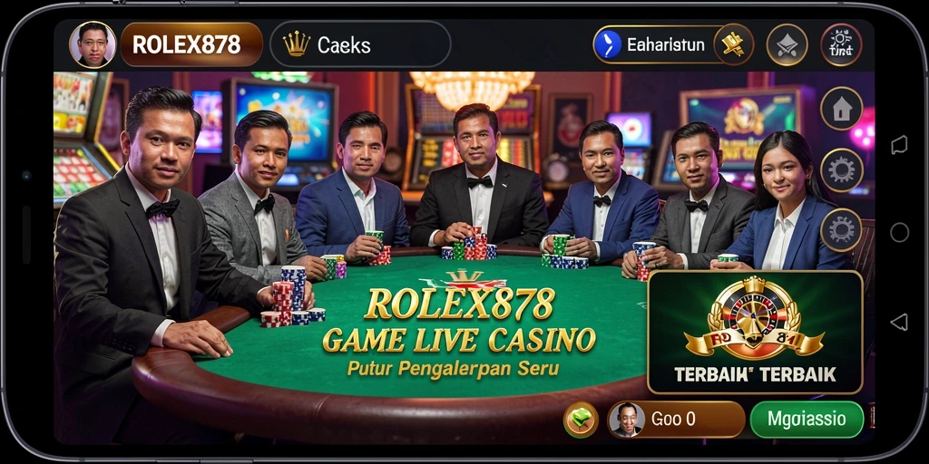 Tampilan gameplay Live Casino yang menarik dan interaktif.