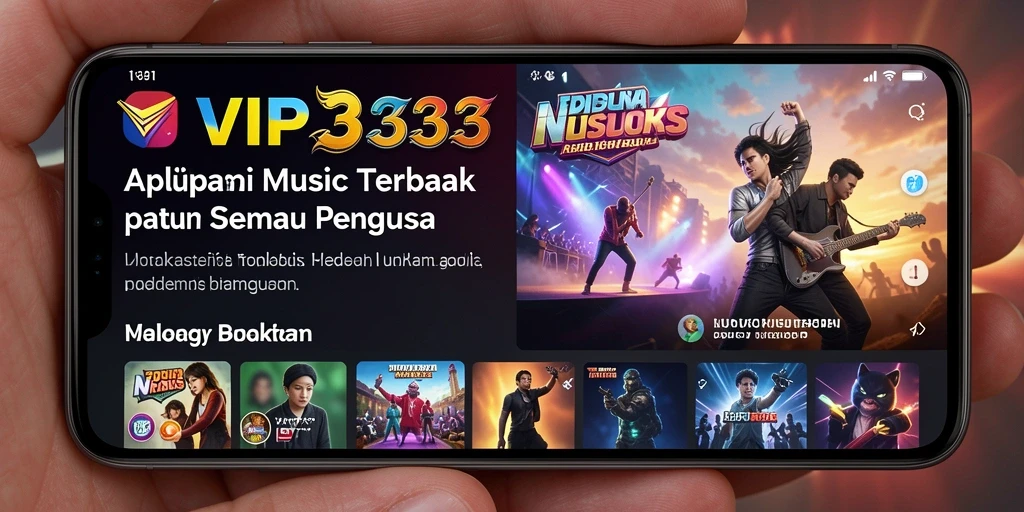 Tampilan gameplay VIP333 dengan fitur musik interaktif.
